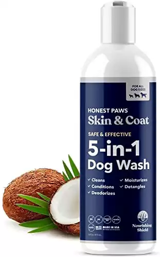 Honest Paws 5-in-1 Oatmeal Shampoo and Conditioner for Allergies