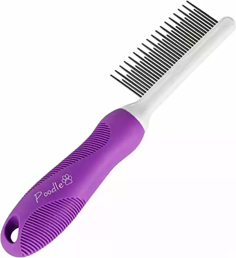 Dog brush for poodles best sale