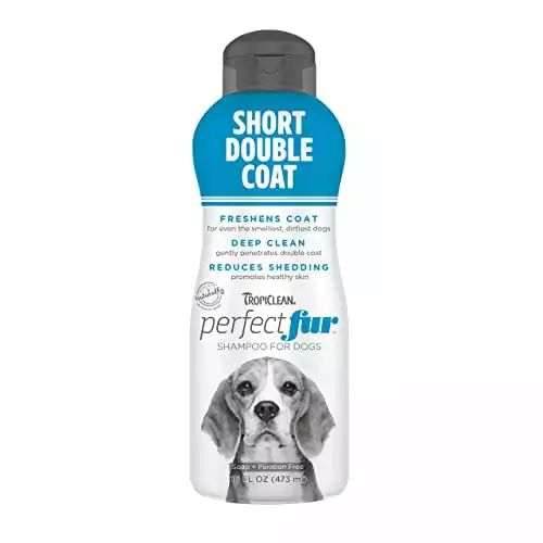 TropiClean PerfectFur Short Double Coat Shampoo for Dogs